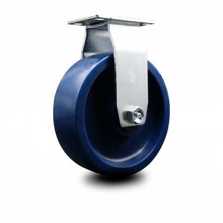 Service Caster 6 Inch Solid Polyurethane Wheel Rigid Caster with Roller Bearing SCC SCC-20R620-SPUR